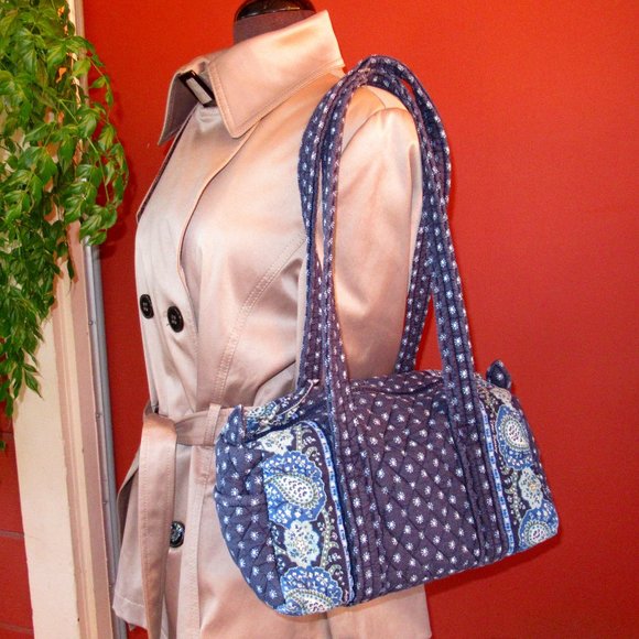 Vera Bradley Navy Floral Shoulder Bag - Picture 3 of 10